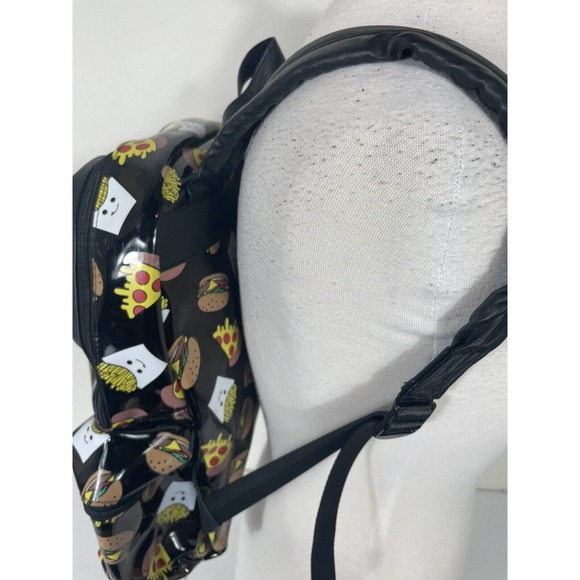 Fast Food Pizza Fries Burger Fashion Circus Sam Edelman Junk Food Backpack Clear - Picture 7 of 8